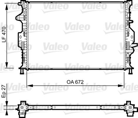 Radiator VALEO 735374 Radiator VALEO 735374