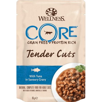 CORE Petfood Voksen Katt Våtfôr med Tunfisk i Saus 8 x 85 g