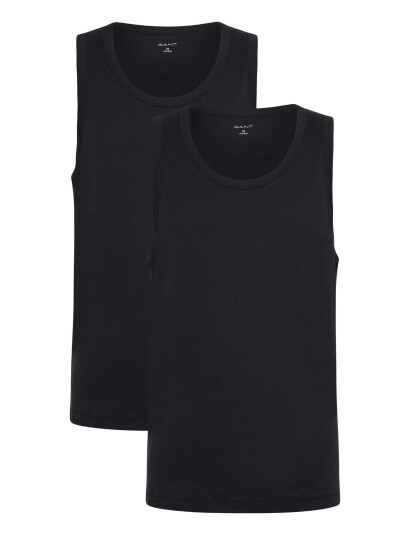 GANT Tank Top 2-Pack - Black - XXL