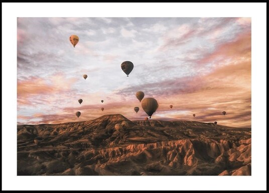Cappodocia Hot air Balloon Plakat Plakat / 21x30cm Cappodocia Hot air Balloon Plakat Plakat / 21x30cm