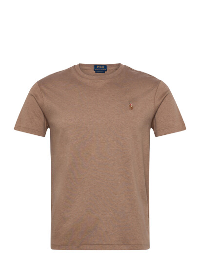 Polo Ralph Lauren Custom Slim Fit Soft Cotton T Shirt   Brown   L