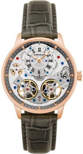Thomas Earnshaw Herreklokke ES 8273 07 Brewster Grå/Lær Ø42 mm Thomas Earnshaw Herreklokke ES 8273 07 Brewster Grå/Lær Ø42 mm