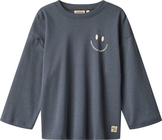 Wheat T Shirt L/S Axe Print Blue 98