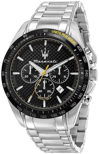 Maserati Herreklokke R8873612042 Traguardo Sort/Stål Ø45 mm Maserati Herreklokke R8873612042 Traguardo Sort/Stål Ø45 mm