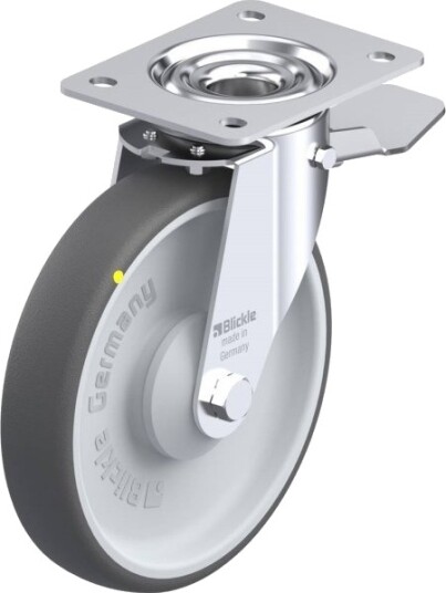 Blickle 852170 Le-Path 200Ka-St-Els Styrehjul Med Brems Hjuldiameter 200 Mm Bæreevne (Maks.) 300 Kg, 1 Stk Blickle 852170 Le-Path 200Ka-St-Els Styrehjul Med Brems Hjuldiameter 200 Mm Bæreevne (Maks.) 300 Kg, 1 Stk