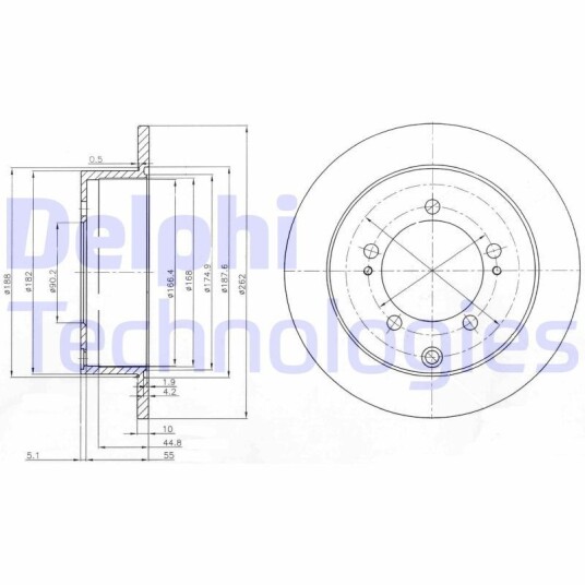 Bremseskive DELPHI BG4037