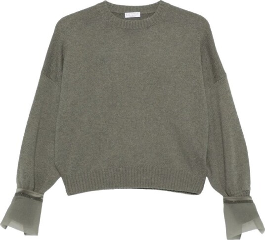 Brunello Cucinelli Dame Strikkevarer Grå XS,