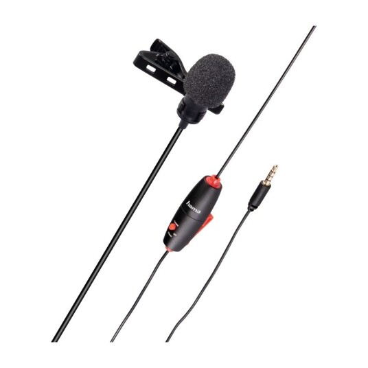 Hama Smart Lavalier Mikrofon med Klemme, Svart