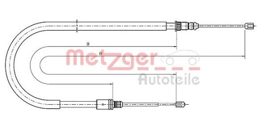 Metzger Tautrekk parkeringsbrems METZGER 10.6791