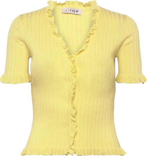 A View Fabia Ss Tee   Yellow   34