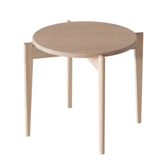 Oscarssons Möbel Tilia Sofabord Ø51 cm Hvitoljet eik