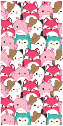 Licens Squishmallows håndkle 70x140 cm Barnehåndkle med Badehåndkle 100 % bomull Licens Squishmallows håndkle 70x140 cm Barnehåndkle med Badehåndkle 100 % bomull