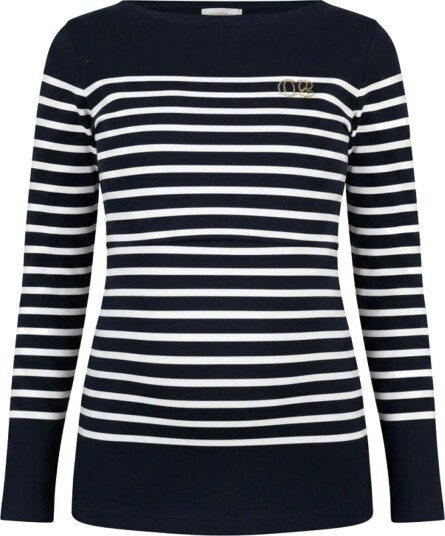 Cache Coeur Maternity And Breastfeeding Sailor Shirt Benodet   NAVY/WHITE   M