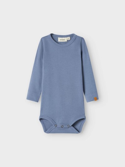 Lil- Atelier Geo Atu Long Sleeve Slim Body Blå 74