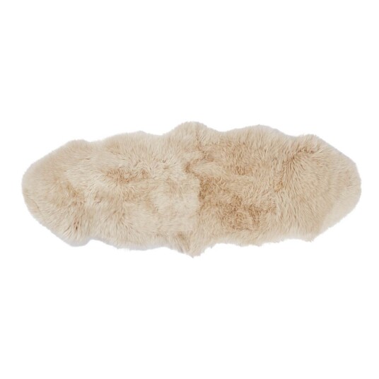 Warm & Comfy Dobbelt saueskinn Langhåret New Zealand 160x60 cm Beige Warm & Comfy Dobbelt saueskinn Langhåret New Zealand 160x60 cm Beige