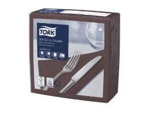 Serviet Tork 39X39 Cm 3-Lag Brun,100 Stk/Pk