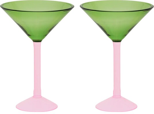 Urban Nature Culture gavesett martiniglass 2-pk Green