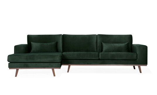 Soffadirekt STOCKHOLM Divansofa Venstre Velvet Edition Grønn Soffadirekt STOCKHOLM Divansofa Venstre Velvet Edition Grønn
