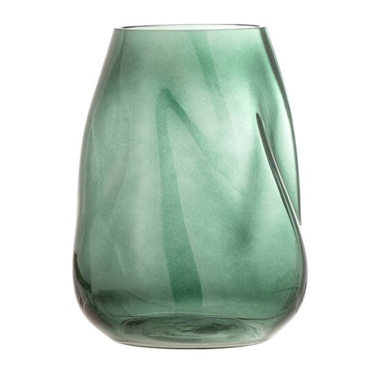 Bloomingville Ingolf glassvase 26 cm Grønn