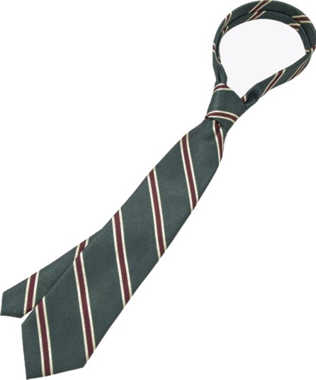 Rebeloup Triplestripe Silk Tie Grønn ONE SIZE