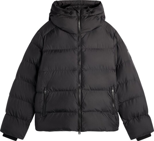 J.Lindeberg Bexyl Vattert Jakke for Damer i PFC-Behandlet Resirkulert Polyester - Sort M