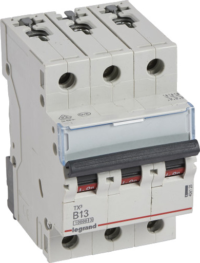 Legrand TX³ MCB automatsikring B13 3P 3M 10/10kA Legrand TX³ MCB automatsikring B13 3P 3M 10/10kA
