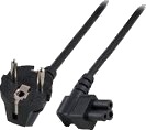 MicroConnect - Strømkabel - IEC 60320 C5 vinklet til CEE 7/7 (hann) vinklet - 1.8 m - svart MicroConnect - Strømkabel - IEC 60320 C5 vinklet til CEE 7/7 (hann) vinklet - 1.8 m - svart
