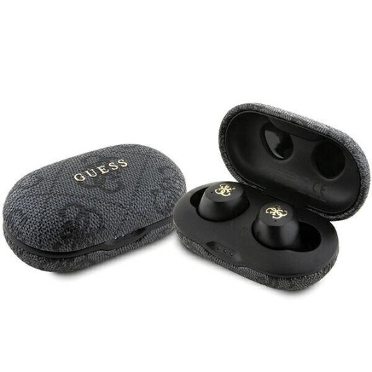 Guess Bluetooth Headphones Gutwsp4egk Tws + Enc Docking Station Black/Black 4G Metal Guess Bluetooth Headphones Gutwsp4egk Tws + Enc Docking Station Black/Black 4G Metal