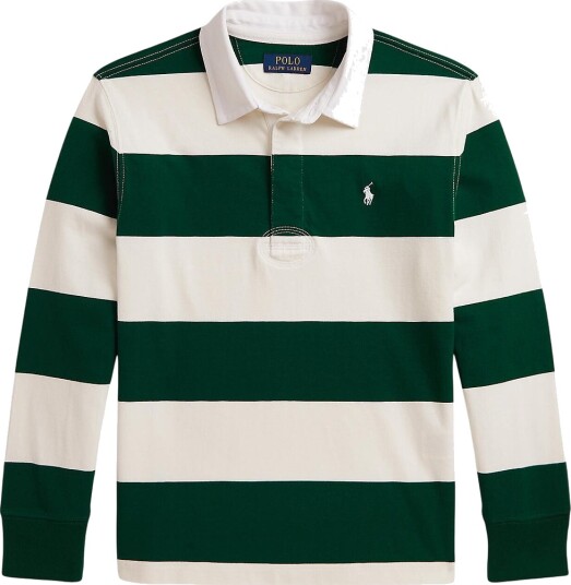 Ralph Lauren Kids The Iconic Rugby Shirt Green M