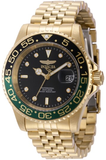 Invicta Herreklokke 44526 Pro Diver Sort/Gulltonet stål Ø40 mm