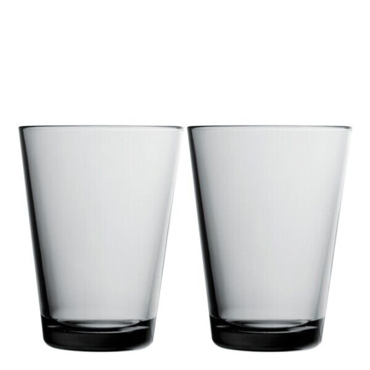 iittala Kartio glass 40 cl 2 stk grå iittala Kartio glass 40 cl 2 stk grå