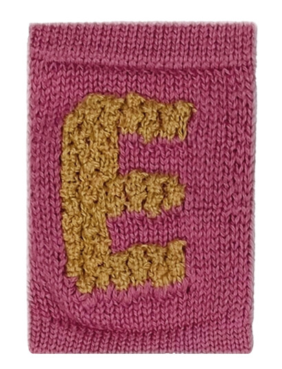 Smallstuff Strikket Bokstav E Rose Pink One Size 10cm Smallstuff Strikket Bokstav E Rose Pink One Size 10cm