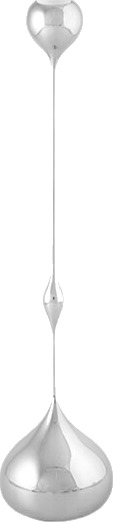 Klong Tender Lysestake Nikkel 35 cm Sølv Elegant