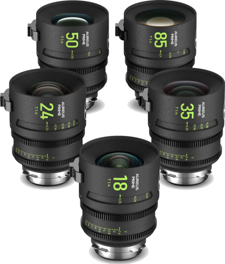 NiSi Aureus Prime 5-Lens Set Cine Lens. PL-Mount