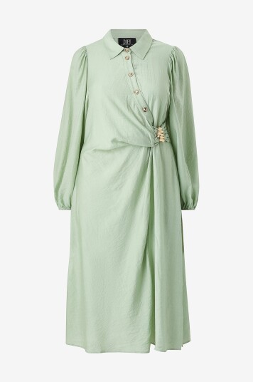 ZOEY Kjole Sage Dress Grønn