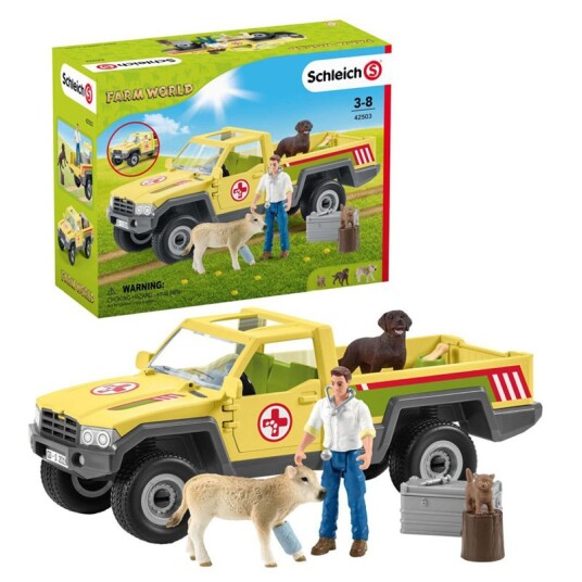Schleich Veterinærbesøk på gården Lekesett med Dyr for Barn 3+ Schleich Veterinærbesøk på gården Lekesett med Dyr for Barn 3+