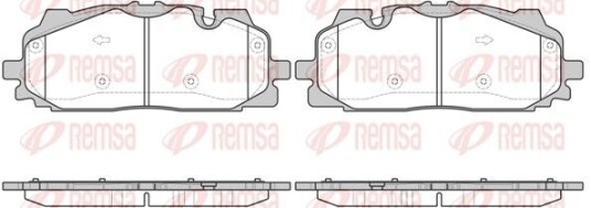 Bremseklosser REMSA 1667.00 Bremseklosser REMSA 1667.00