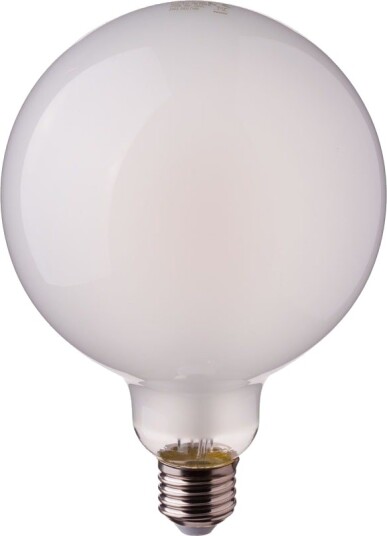 V Tac E27 7W LED filament pære G125 frostet glass 840lm 6400K 300° Kulør : Kald