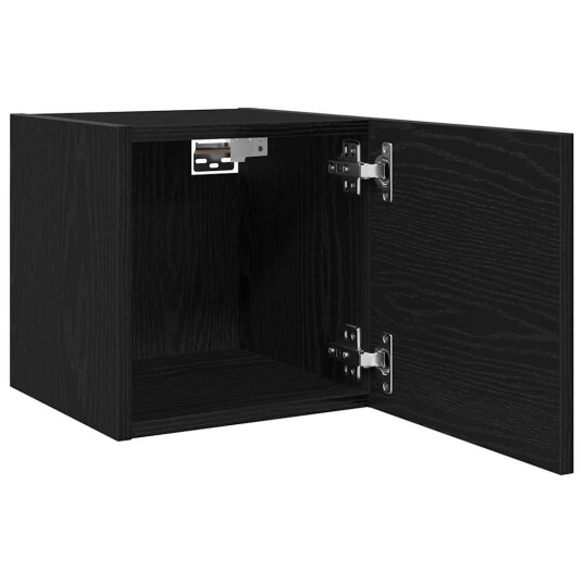 TV skap Svart 30.5 x 30 x 30 cm Konstruert tre TV skap Svart 30.5 x 30 x 30 cm Konstruert tre