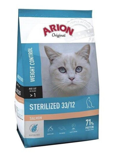 Arion Cat Food Original Cat Sterilized Salmon 2 kg