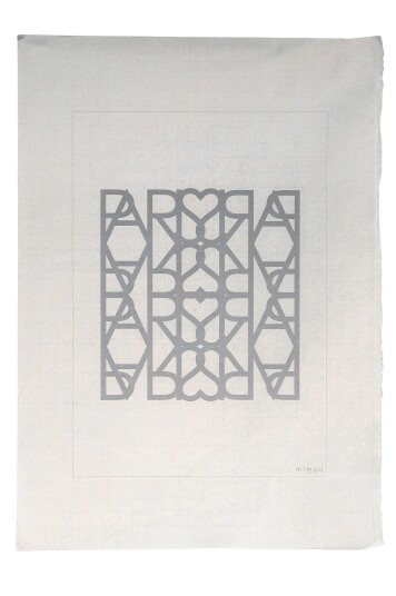 Mimou Håndtrykt poster Paris love 50x70 cm Grå Mimou Håndtrykt poster Paris love 50x70 cm Grå