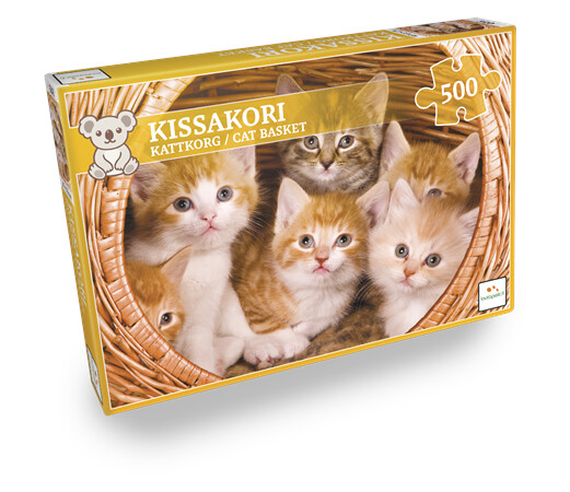 Lautapelit Nordic Quality Puzzles - Cat Basket (500 pieces)
