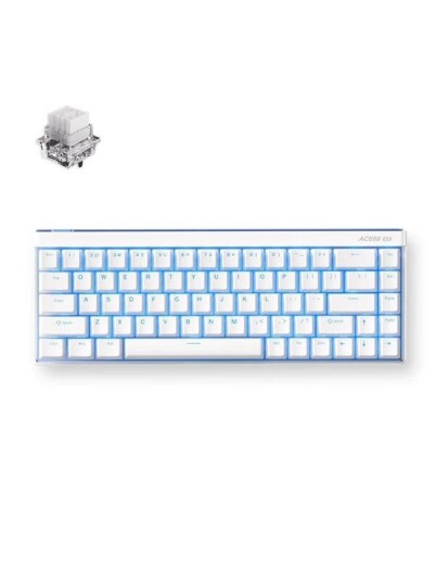 MCHOSE Ace 68 Air Mount Tai Magnetic Hall Effect Uten numpad Engelsk USA Hvit MCHOSE Ace 68 Air Mount Tai Magnetic Hall Effect Uten numpad Engelsk USA Hvit