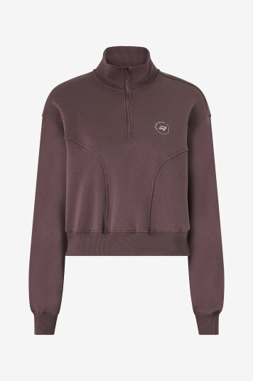 Röhnisch Collegegenser Soft Sweat Half Zip Lilla