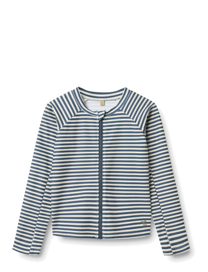 Wheat Swim T Shirt L/S Zip Ada Blue 140
