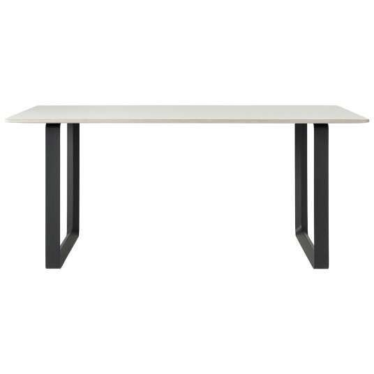 Muuto 70/70 Bord 108x295 cm Linoleum Grå / Sort