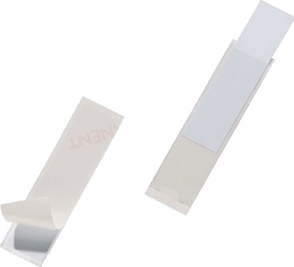Durable Pocketfix Gjennomsiktig Rektangel Polypropylen Pp 22 Mm 81 Mm 10 Stykker