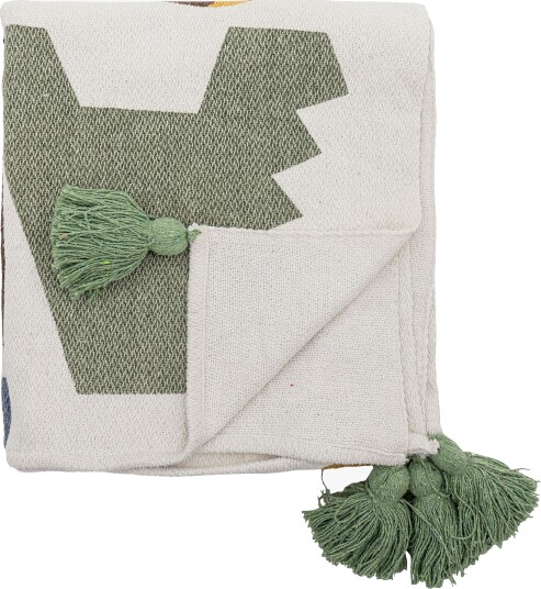 Bloomingville Memmo bomullspledd160x130 cm Natur Bloomingville Memmo bomullspledd160x130 cm Natur