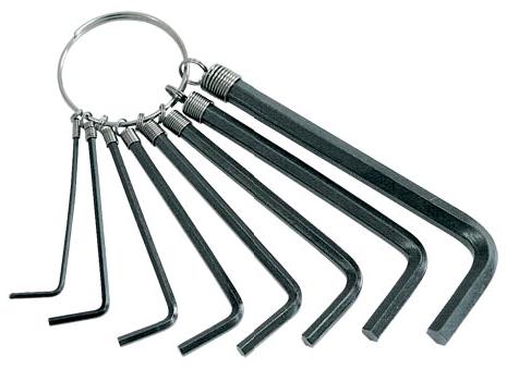 Mega Sett Med Sekskantnøkler Type L 2-10Mm 8 Stk. (48018) Mega Sett Med Sekskantnøkler Type L 2-10Mm 8 Stk. (48018)