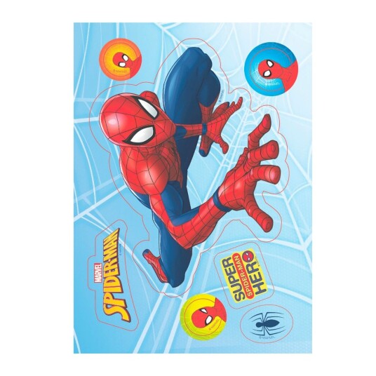 Kakebilde Wafer Spiderman Cut Outs 